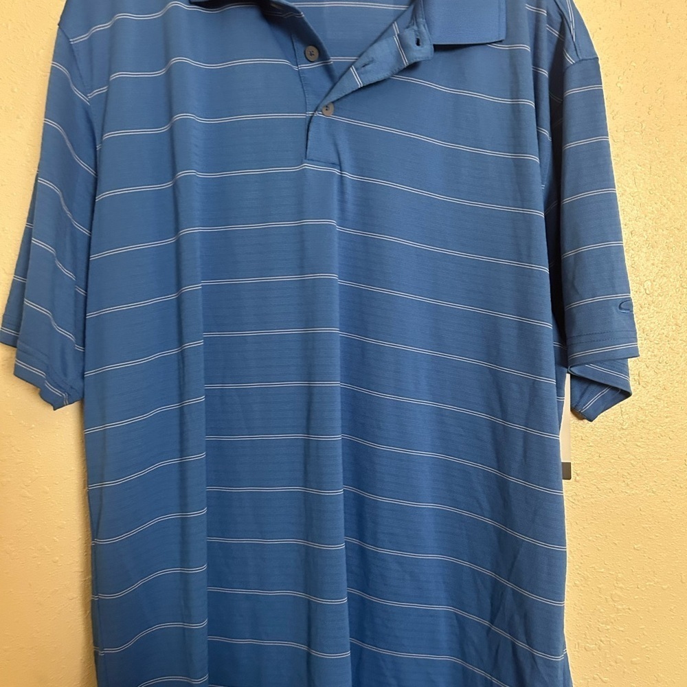 Champion Blue Polo Shirt with Stripes
